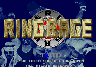 Ring Rage (Ver 2.3O 1992+08+09) Title Screen